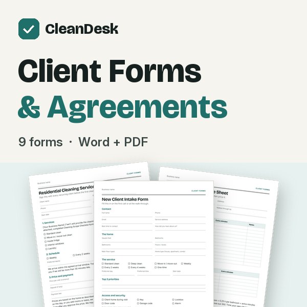 Client Forms and Agreements Pack cover