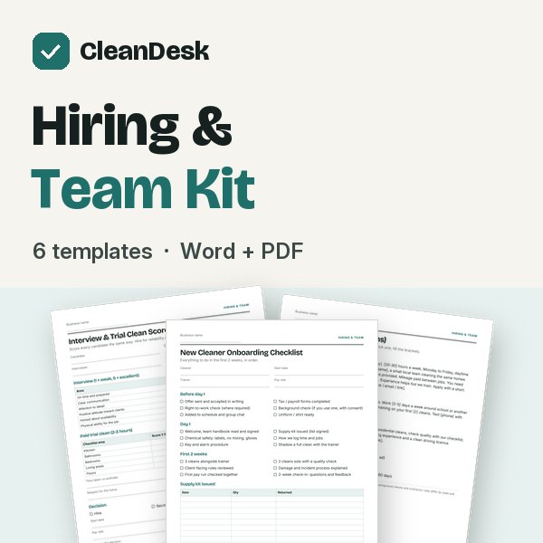 Hiring and Team Kit cover
